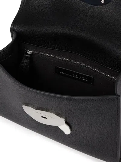 Karl Lagerfeld Ikon Grainy Crossbody Bag In Black