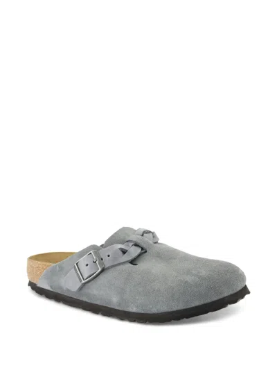 Birkenstock Slipper Boston Braided Colour Basalt Gray In Grau