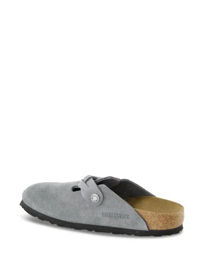 Birkenstock Slipper Boston Braided Colour Basalt Gray In Grau