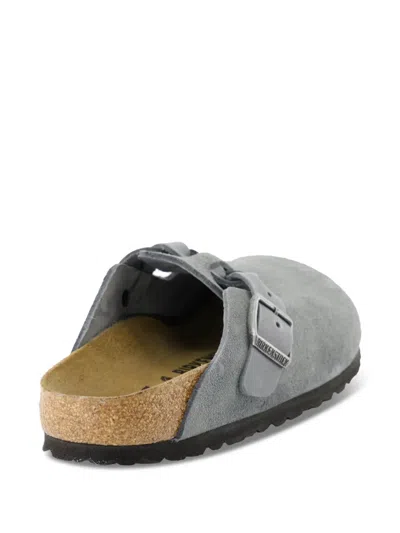Birkenstock Slipper Boston Braided Colour Basalt Gray In Grau