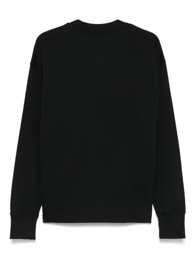 Msgm Logo-print Cotton Sweatshirt In Schwarz
