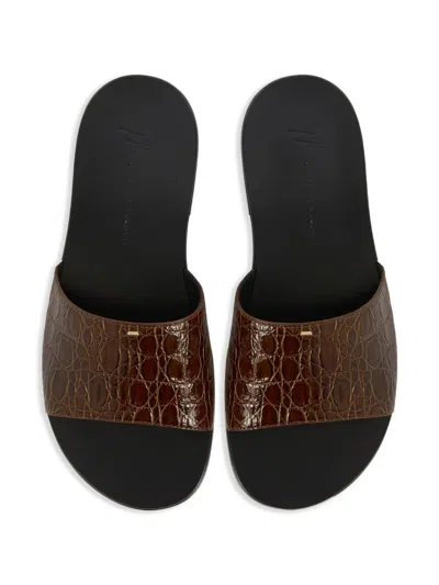Giuseppe Zanotti Adrien Slides In Multi