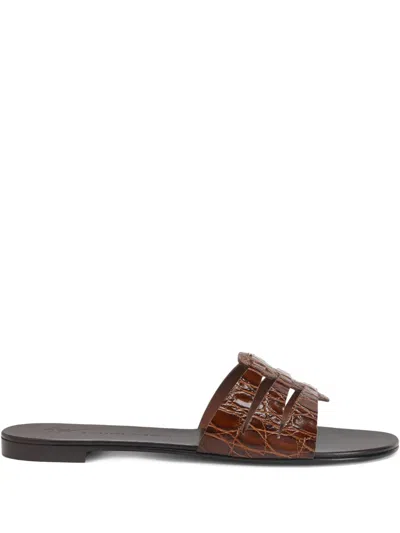 Giuseppe Zanotti Adheline Slides In Brown