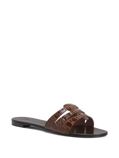 Giuseppe Zanotti Adheline Slides In Brown