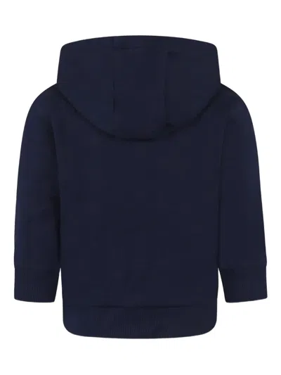Lacoste Logo Hoodie In Blau