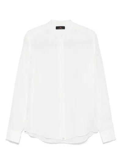 Peuterey Linen Shirt In Weiss