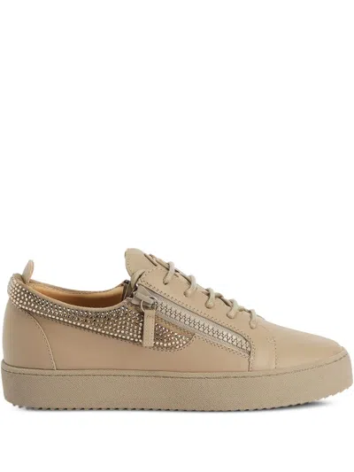 Giuseppe Zanotti Frankie Sneakers In Nude