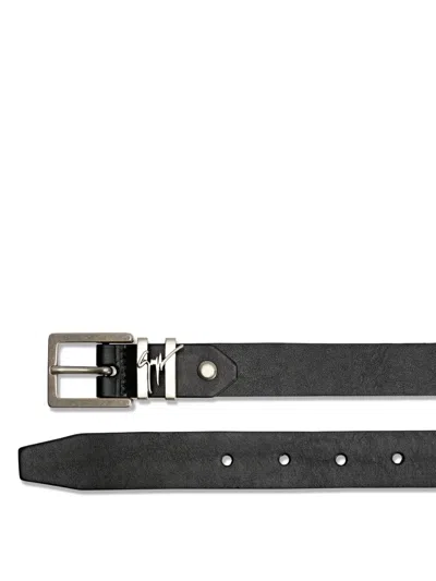 Giuseppe Zanotti Teodore Belt In Schwarz