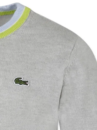 Lacoste Logo Jumper In Grau