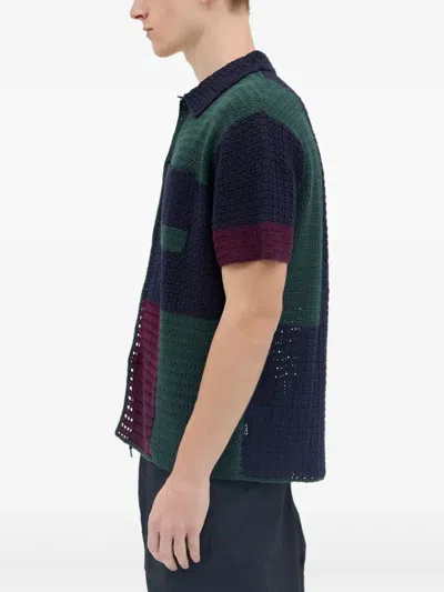 This Is Never That Block Shirt In Blau