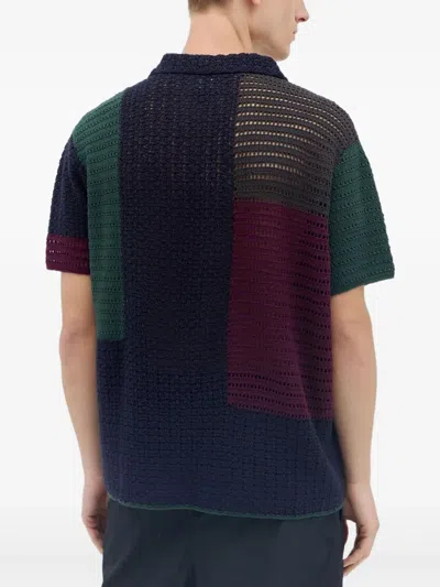 This Is Never That Block Shirt In Blau