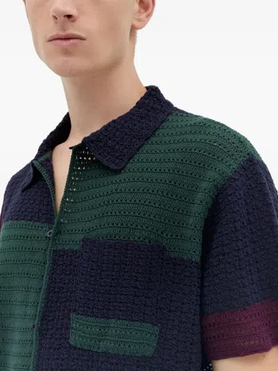 This Is Never That Block Shirt In Blau