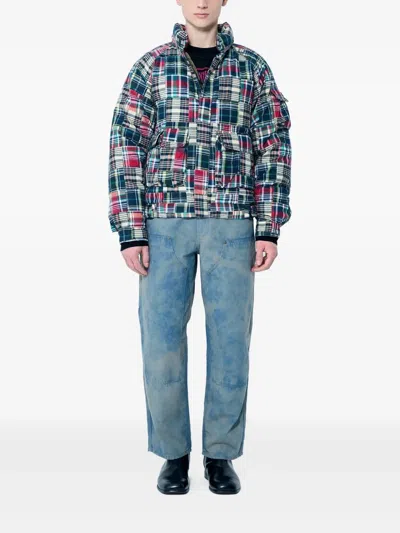 This Is Never That Patchwork-design Jacket In Schwarz