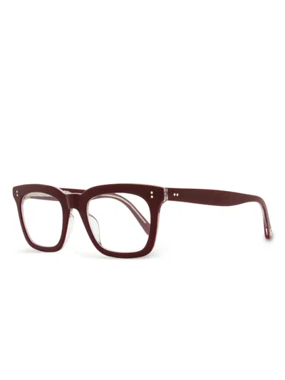 Maui Jim Rectangle-frame Glasses In Rot