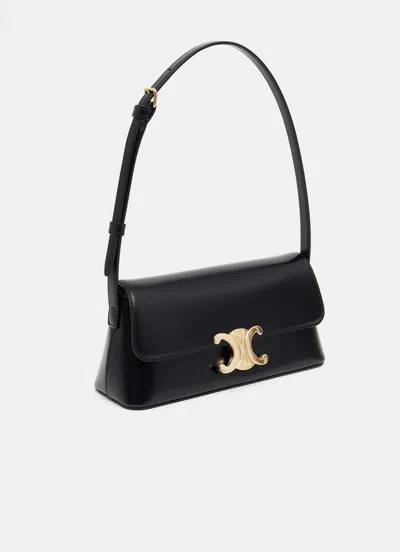 Celine Diane Shoulder Bag Adjustable Strap In Black