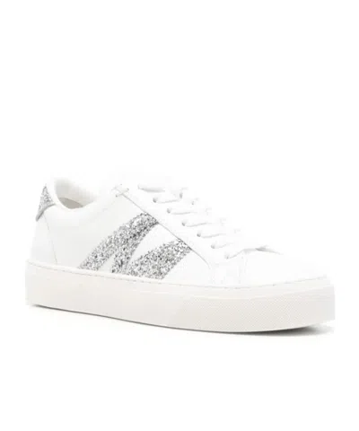 Moncler Monaco Bicolor Low-top Sneakers In White