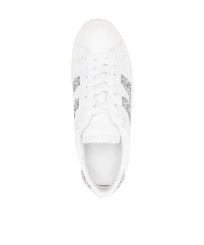 Moncler Monaco Bicolor Low-top Sneakers In White