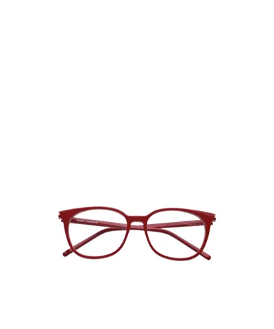 Saint Laurent Full Frame Plain Mirror In Red
