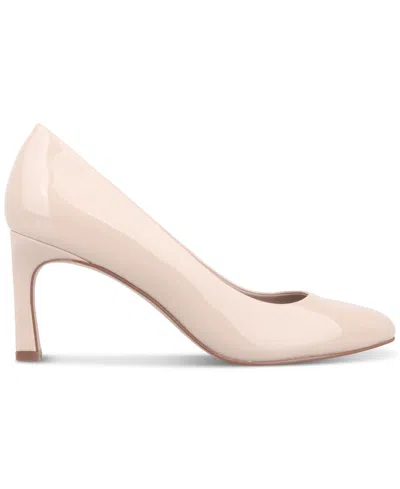 Giani Bernini Women's Verronica Almond Toe Pumps, Created For Macy's In Clay Nude Patent