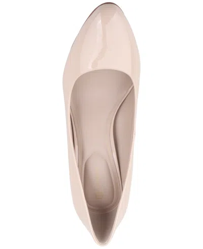 Giani Bernini Women's Verronica Almond Toe Pumps, Created For Macy's In Clay Nude Patent