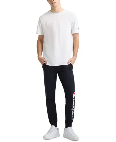 Champion Men's Classic Logo Crewneck Short-sleeve T-shirt In White