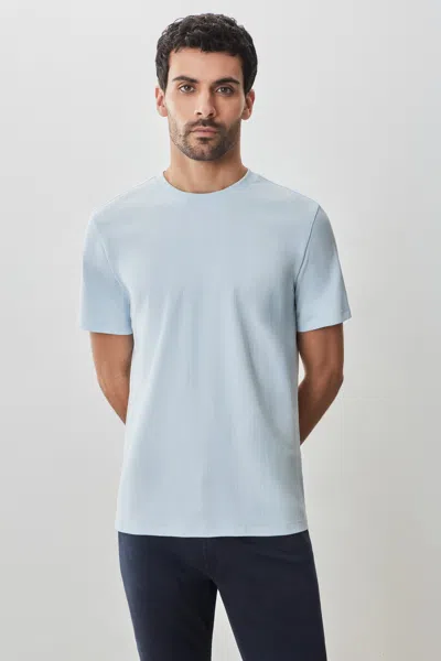 Robert Barakett The Barakett Textured Tee In Light Blue