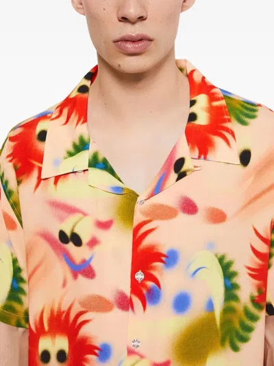 Brain Dead Alexis Short-sleeve Shirt In Orange