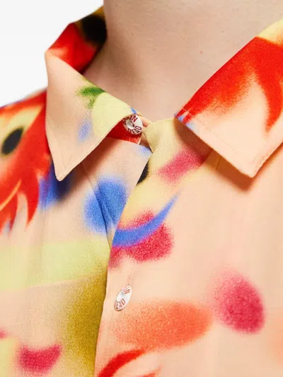 Brain Dead Alexis Short-sleeve Shirt In Orange