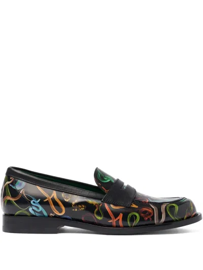 Scarosso Snakes Storm For Her Loafers In Black