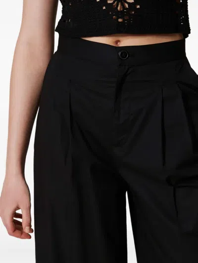 Twinset Twin-set Stylish And Comfortable Trousers In Black