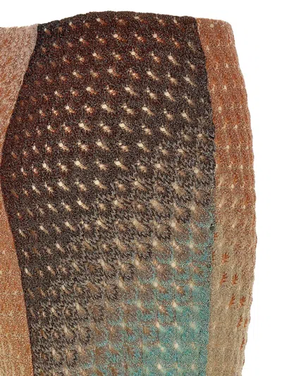 Missoni High Waist Long Lace Skirt In Multicolor