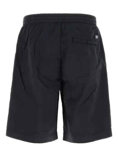 C.p. Company Tailored Cargo Shorts With Distinctive Pocket Details In Blue