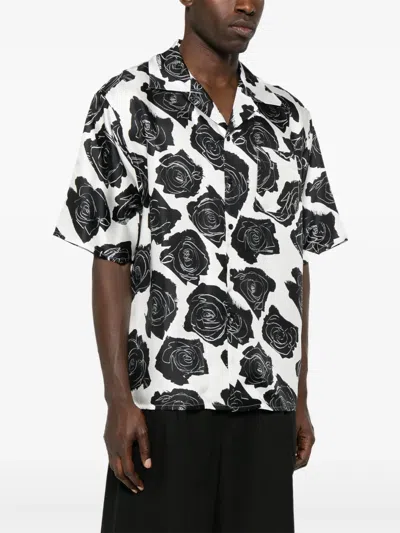 Marni Pocket Floral Short Sleeves Shirt In Multi
