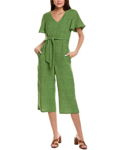 Tahari Asl Flutter Sleeve Wide Leg Jumpsuit