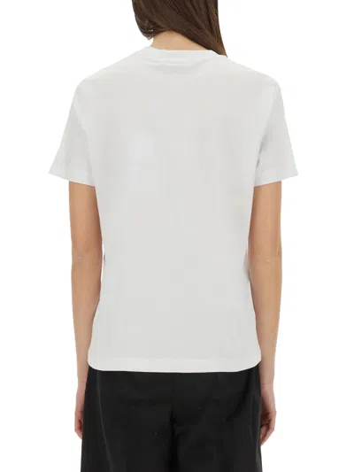 Msgm Logo-detail T-shirt In White
