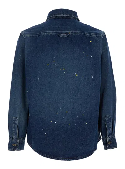 Apc A.p.c. Denim Overshirt In Blue