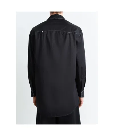 Lemaire Relaxed Fit Cotton Shirt In Black
