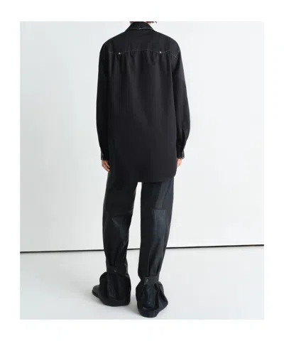Lemaire Relaxed Fit Cotton Shirt In Black