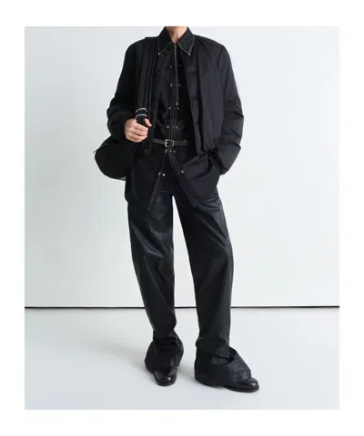 Lemaire Relaxed Fit Cotton Shirt In Black