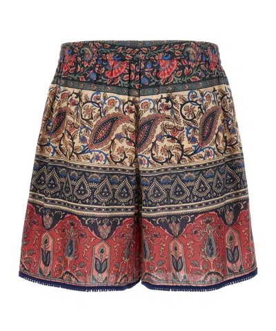 Valentino Garavani Voyage Imaginaire Bermuda Shorts In Multi