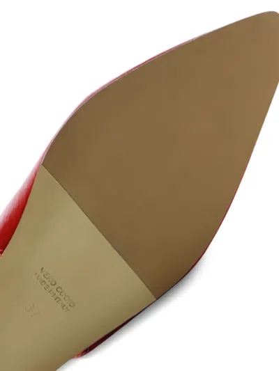 Notabene Gilda Pointed-toe Slingback Ballerinas In Red