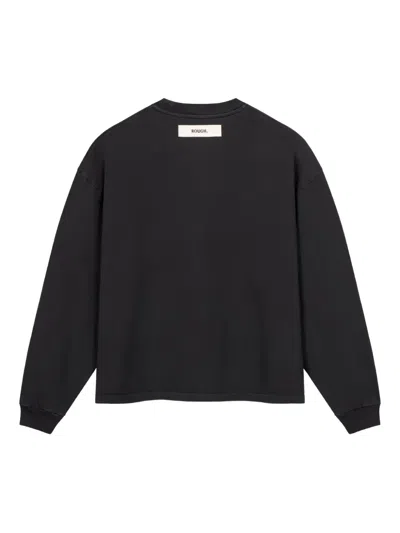 Rough Flying Bird Sweatshirt In Black