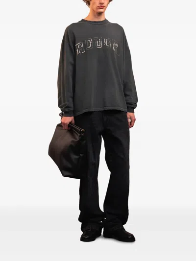 Rough Pearl Sweatshirt In Grey