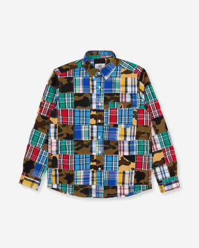 A Bathing Ape Men S Patchwork Shirts In Multi