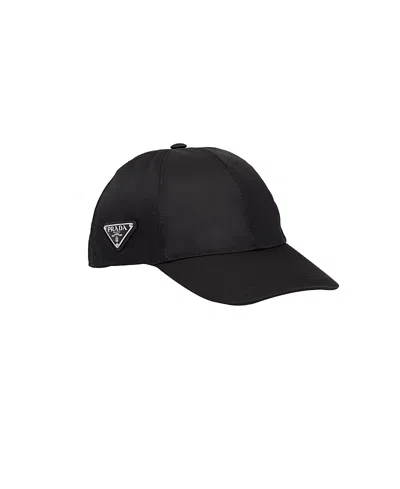 Prada Men's Corduroy Baseball Hat In Black