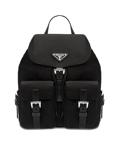 Prada Small Backpack With Adjustable Shoulder Straps In Black