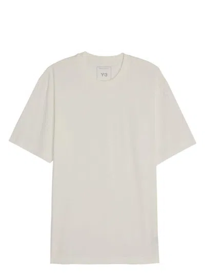 Y-3 White Logo-print T-shirt In White