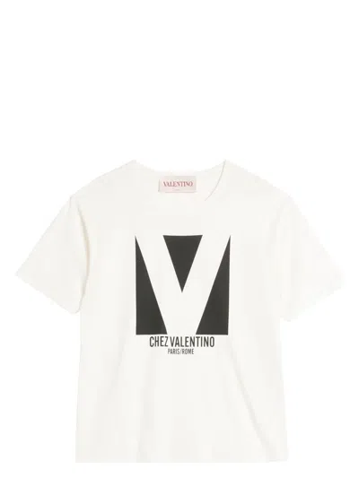 Valentino T-shirt Logo In White