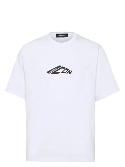 Dsquared2 Loose Fit T-shirt In White