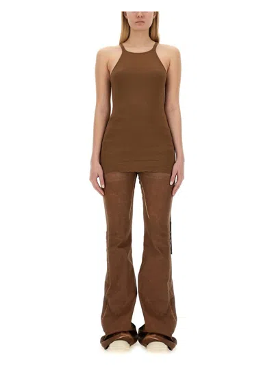 Drkshdw Racer Back T-shirt In Brown